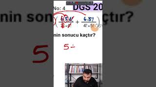 DGS 2024 ÇIKMIŞ SORU dgsmatematik [upl. by Nevin]