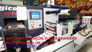 Omega Digicon I from 2006 label finishing die cutting slitting and flexo printing [upl. by Rowen475]