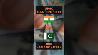 SALARY UPSC 🇮🇳 Vs CSS 🇵🇰 [upl. by Yllatan]