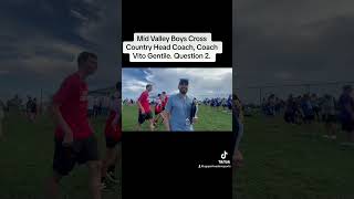 Mid Valley Boys Head Cross Country Coach [upl. by Zanahs]