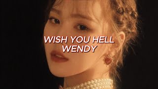 WENDY 웬디 quotWish You Hellquot Easy Lyrics [upl. by Novat]