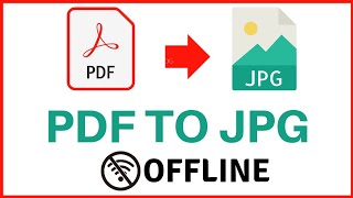 How to convert PDF to JPG image Offline on PC [upl. by Ocsic]