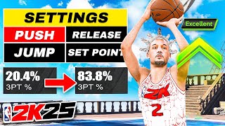 HOW TO SHOOT on NBA 2K25  BEST SHOT TIMING VISUAL CUE  BEST SHOOTING TIPS amp SETTINGS in NBA 2K25 [upl. by Nosnev]