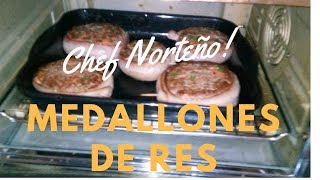 MEDALLONES DE RES cómo preparar receta fácilmente [upl. by Ahtar]