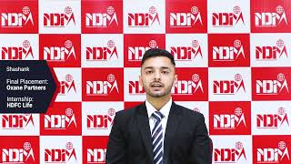 NDIM Placement  Shashank Placed at Oxane Partners  NDIM Top PGDM  NDIM Best MBA in Delhi [upl. by Bornstein]