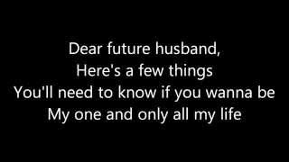 Meghan Trainor  Dear Future Husband Lyrics [upl. by Kenward]