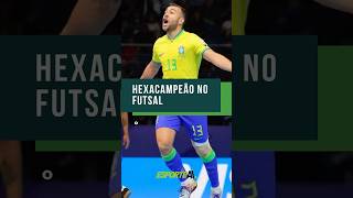 Brasil ganha o Hexacampeonato no Futsal [upl. by Arba]