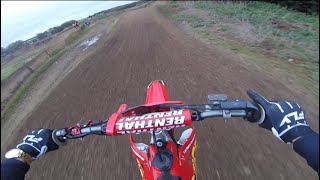 washbrook farm motocross POV  CRF250 [upl. by Nerte]