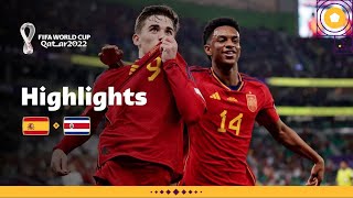 Spain Set a New Record  Spain v Costa Rica highlights  FIFA World Cup Qatar 2022 [upl. by Ketti]