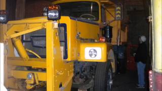 3711 Brockway 776 Plowtruck in NYS Museum Warehouse [upl. by Nirra]