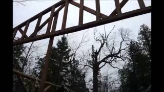 How to put up 22 Trusses By Yourself Solo Alone PART 1 [upl. by Eidak]