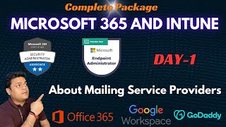 Microsoft 365 and Intune Package  About Email Service Providers  DAY1 [upl. by Solana]