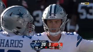 BRANDON AUBRY RECORD TYING 66 YARD FG DISALLOWED 😳 Cowboys vs Browns 2024 Highlights [upl. by Airetal]