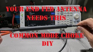 Building a 11 common mode coax feedline choke Ham Radio DIY Save money do it yourself [upl. by Aridni]