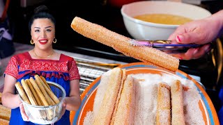 How to Make EASY CHURROS The BEST Step by Step RECIPE Mexican cooking Dessert [upl. by Durkee]