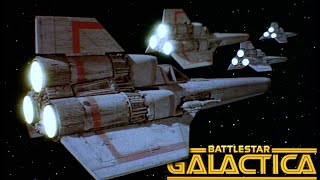 Battlestar Galactica Extended Theme 1978 Including Colonial Viper Footage [upl. by Nalced]