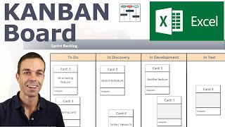 How to make a Kanban Board in Excel [upl. by Yared]