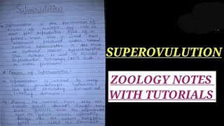 SUPEROVULATION NOTES ZOOLOGY superovulation bbmku vbu universitynotes ZOOLOGYNOTES [upl. by Acsisnarf431]