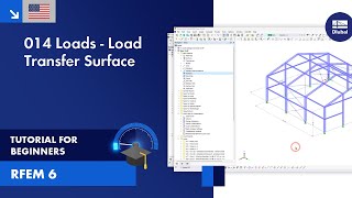 RFEM 6 Tutorial for Beginners  014 Loads  Load Transfer Surface USA [upl. by Rolecnahc]