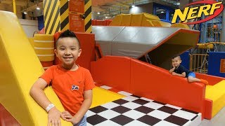 NERF Action Park Indoor Play Centre Fun With CKN Toys [upl. by Robaina]