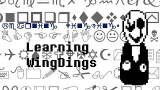 Learning WingDings Language font [upl. by Ikram]