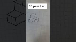 🦋 Easy 3D Pencil Art 🦋 youtubeshorts 3ddrawing maths 3dart 3dillustration 3d puzzle drawing [upl. by Dorella]