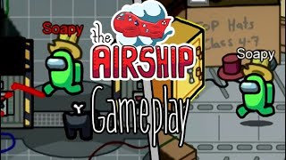 Among Us Airship Map Gameplay 3 [upl. by Norahs892]