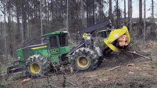 John Deere LII Series Skidders amp Wheeled Feller Bunchers [upl. by Iv]