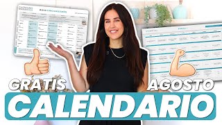 Calendario EJERCICIOS Gratuito AGOSTO  Gym Virtual [upl. by Elburt]