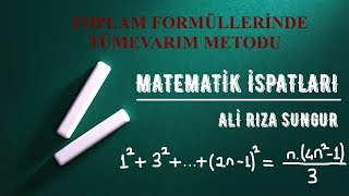 Tek Sayıların Kareler Toplamı İSPAT İÇERİR Tümevarım Metodu İle Toplam Formülleri 8 [upl. by Jake655]