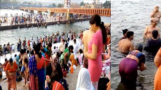 🕉️🔱 Open Bathing Ganga Ghat Snan virendervlogs [upl. by Neltiak]