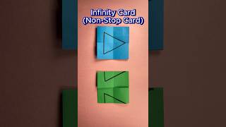 DIY NonStop Card  How to make an Infinity Card  Card Ideas diy art craft shorts tutorial [upl. by Socin]