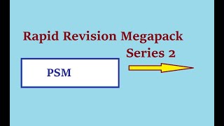 PSM Rapid Revision series 2 [upl. by Donall]