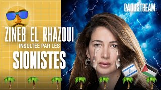 GAZA  ZINEB EL RHAZOUI INSULTÉE PAR LES PROSIONISTES [upl. by Remington316]