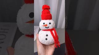 Easy Snowman Craft  Easy Christmas Craft  Christmas Decorations DIY  Paper Snowman kaise banate [upl. by Araic]