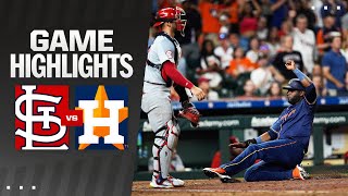 Cardinals vs Astros Game Highlights 6324  MLB Highlights [upl. by Ateekahs]