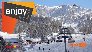 Skiing in Val di Sole in the Skiarea Campiglio Dolomiti di Brenta 20172018 [upl. by Alig]