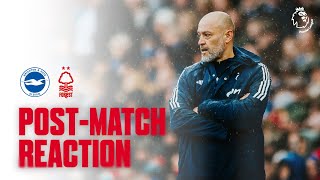 POSTMATCH REACTION NUNO ESPÍRITO SANTO  BRIGHTON V NOTTINGHAM FOREST [upl. by Suelo]