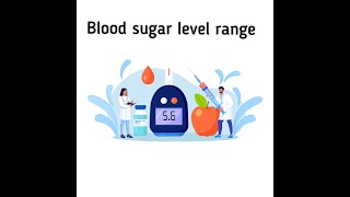 Range of blood sugar level for humans [upl. by Celia830]