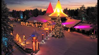 Christmas in hometown of Santa Claus Rovaniemi  Lapland Finland Santa Claus Village [upl. by Tessie]