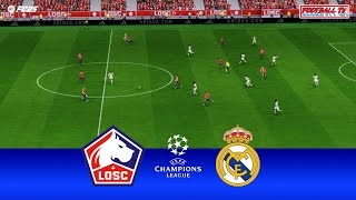 LOSC Lille vs Real Madrid  UEFA Champions League 2425  Full Match Today  FC 25 Gameplay PC [upl. by Bogart]