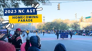 NC AampT HOMECOMING PARADE 2023  GHOE PARADE [upl. by Goldman400]