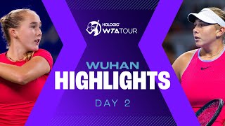 Day 2 in Wuhan with Andreeva Anisimova amp Siniakova  WTA Match Highlights [upl. by March]