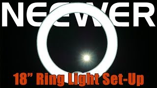 Neewer 18quot Ring Light Kit  Setup Guide [upl. by Oregolac991]