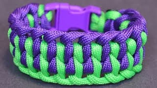 How to Make the quotWide Genoesequot Paracord Bracelet with Buckle  BoredParacord [upl. by Canica206]