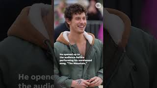 Shawn Mendes shares emotional speech about sexuality  USA TODAY [upl. by Edda16]