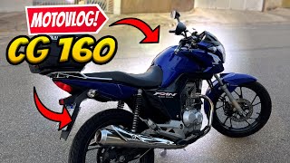 MOTOVLOG CG 160 AZUL🔥🔥🏅 [upl. by Airdnas746]