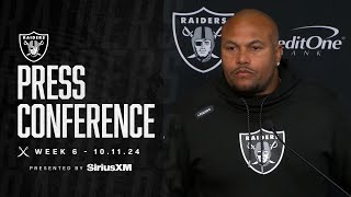 Coach Pierce Presser  101124  Raiders  NFL [upl. by Inneg791]