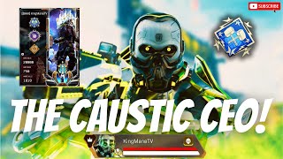 30 MINUTES OF INSANE CAUSTIC GAMEPLAY Apex Legends Season 22 [upl. by Dorkas]