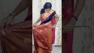 Saree drapping class 96777 91541 📍tambaram Chennai subscribe makeupartist bridalmakeup [upl. by Furlong907]